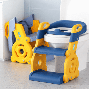 Child-Friendly Commode Ladder with Non-Slip Steps
