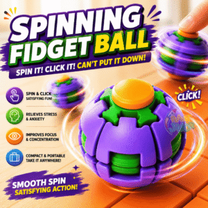Colorful Press & Spin Fidget Ball