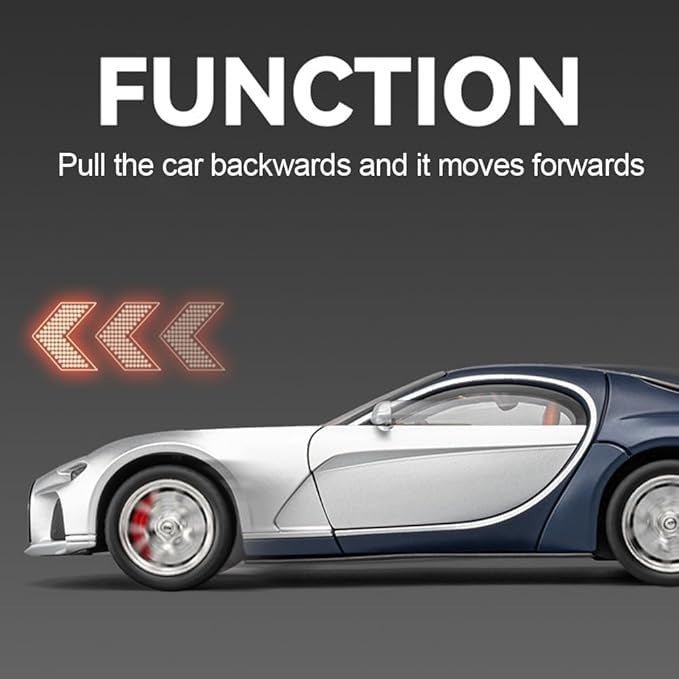 1:24 DieCast Bugatti Atlantic with Smoke Effect & Additional Briefcases - Image 3