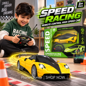 1:18 Scale Racing RC Sports Car – 4 Function Light & Steering Wheel