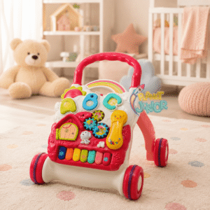 2-in-1 Interactive Baby Push Walker with Activity Panel
