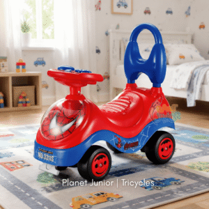 🕷️ Spider Themed Kids Tolo Ride-On Car with Music & Horn