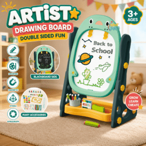 56 PCS Adjustable Kids Magnetic Art Easel