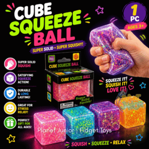 Super Squish Glitter Squeeze Cube | 1 Pc