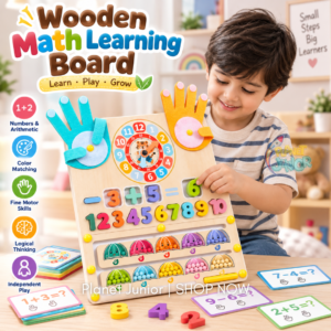 3-in-1 Wooden Math Learning Board