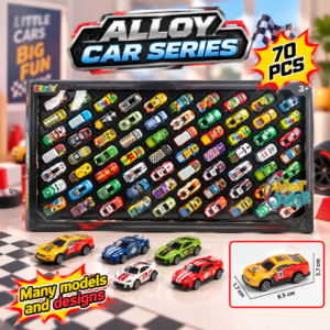 Alloy Car Series – Mini Die-Cast Metal Cars Collection Set | 70 PCs