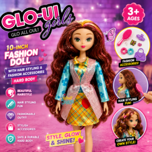 10-Inch Fashion Doll with Hair Styling & Fashion Accessories – Hard Body