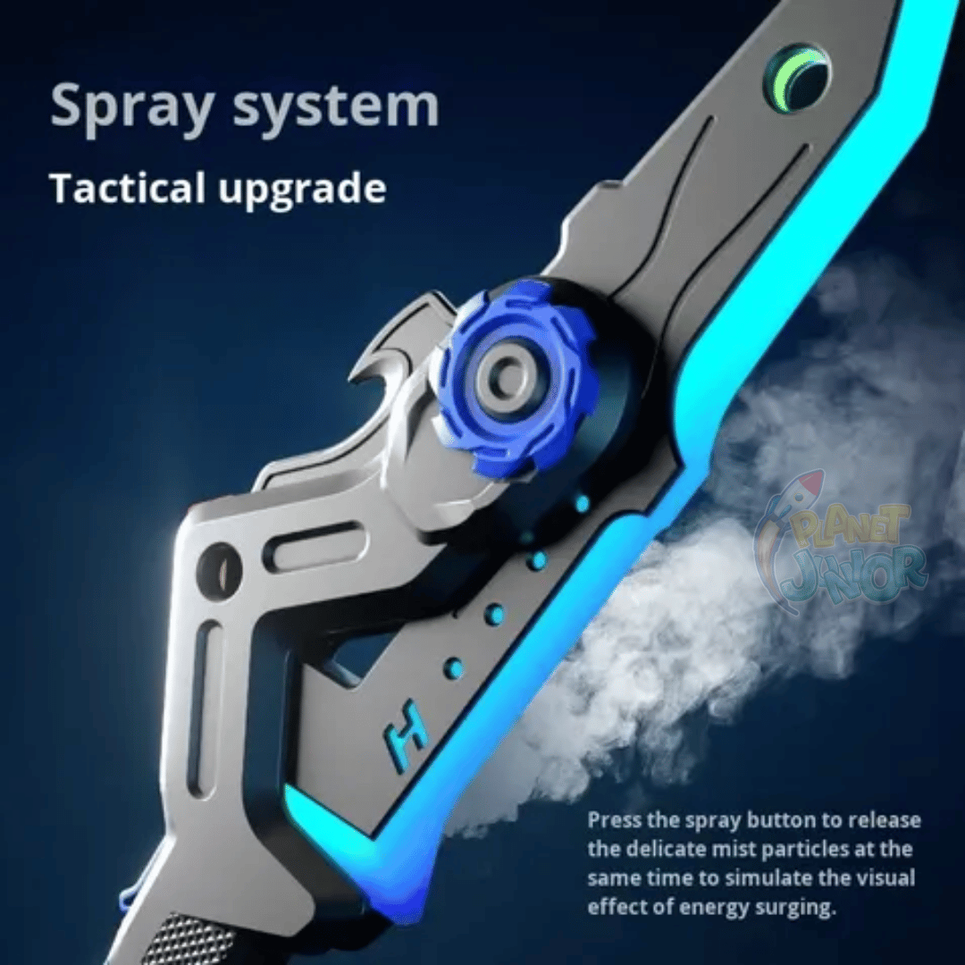 2 in 1 LED Transforming Sword Axe with Spray Mist & Sound - Image 5
