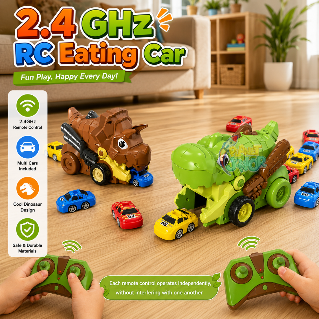 Rechargeable RC Dinosaur Car with Snake-Style Chasing Game - Image 3
