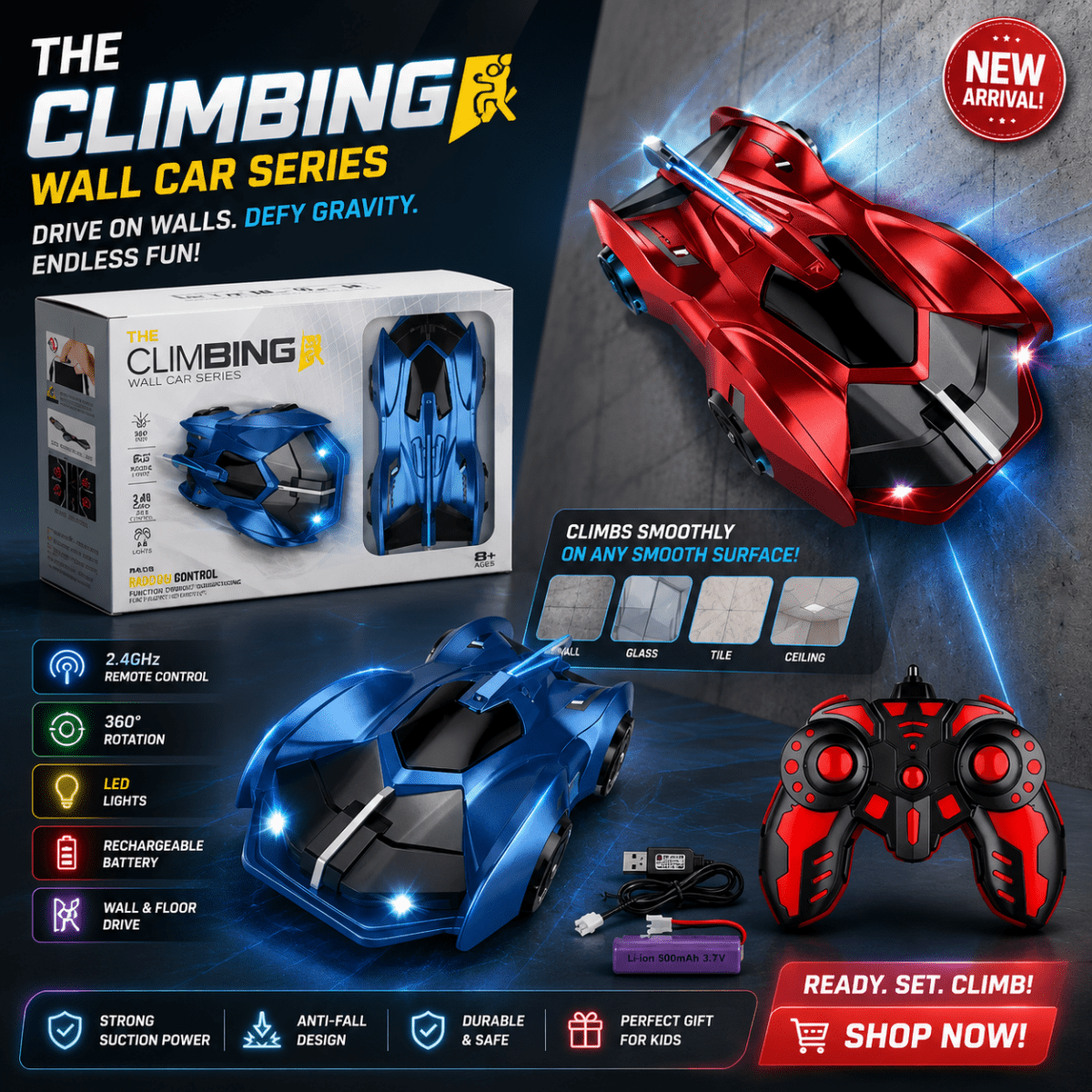 Wall Climbing Remote Control Car – Gravity-Defying Remote Control Racer