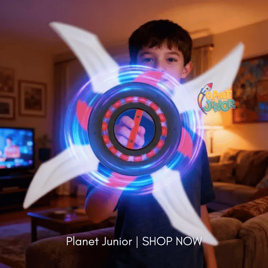 Flywheel Spinning Sword – Colorful LED Lights, Rotating Handheld Sword - Image 5