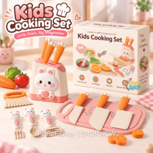 🐰 Cute Bunny Knife Cooking Set with Cutting Board, Utensils