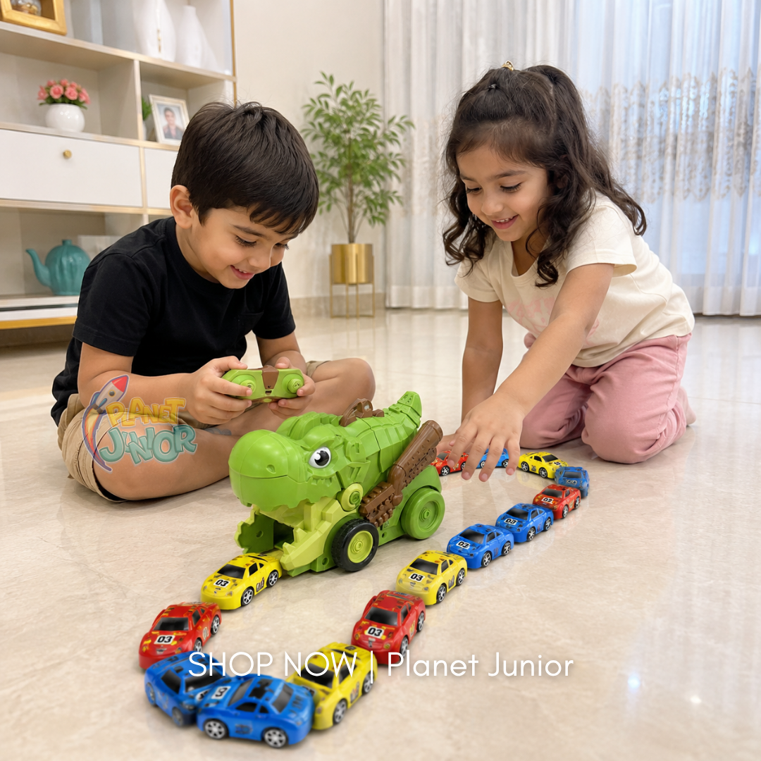 Rechargeable RC Dinosaur Car with Snake-Style Chasing Game - Image 5