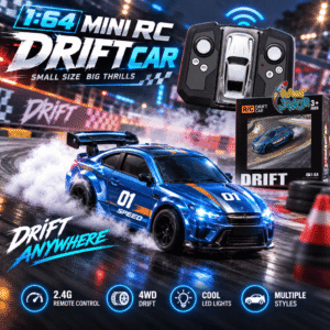 1:64 2.4GHz Mini RC 4WD GT Drift Car