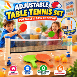 Adjustable Table Tennis Set with Retractable Net