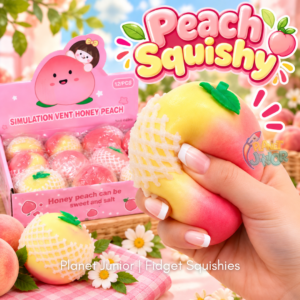 Honey Peach Squishy Slow-Rise Stress Relief Fruit | 1 PC