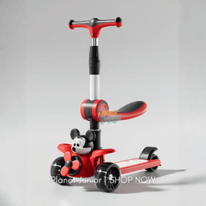 🛴 Mickey Mouse 3-Wheel Kids Scooter with Seat – Ride-On Scooter