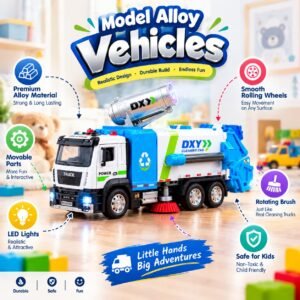 Die-Cast Street Sweeper Cleaning Truck