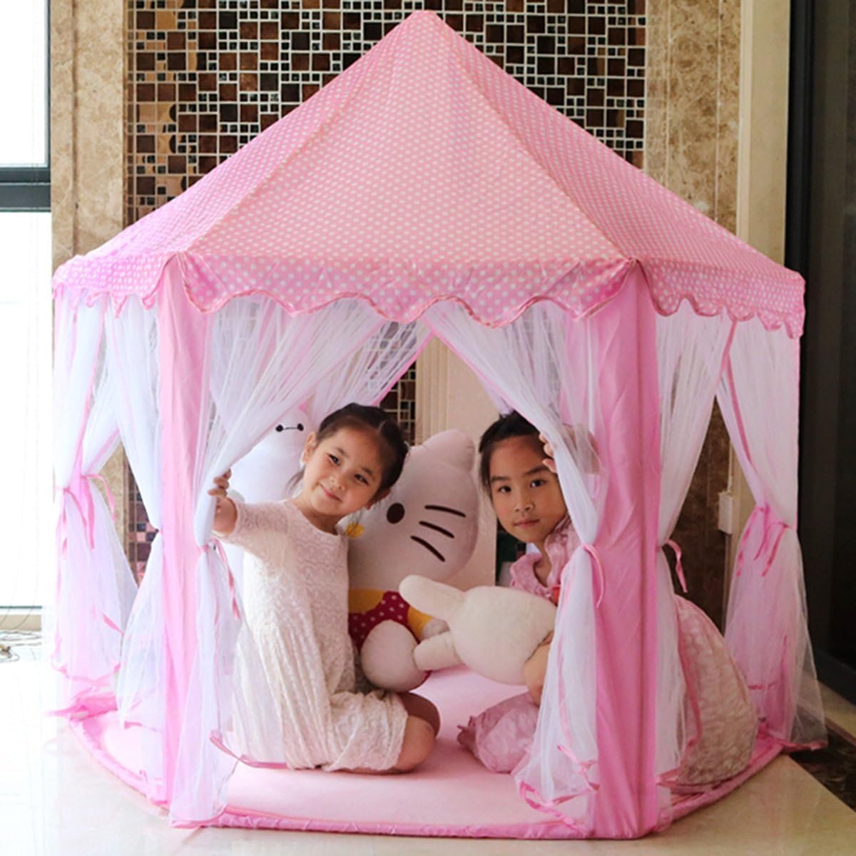 Castle Shaped Cute Princess Tent House β Royal Play Castle for Kids ππ°β¨ - Image 5