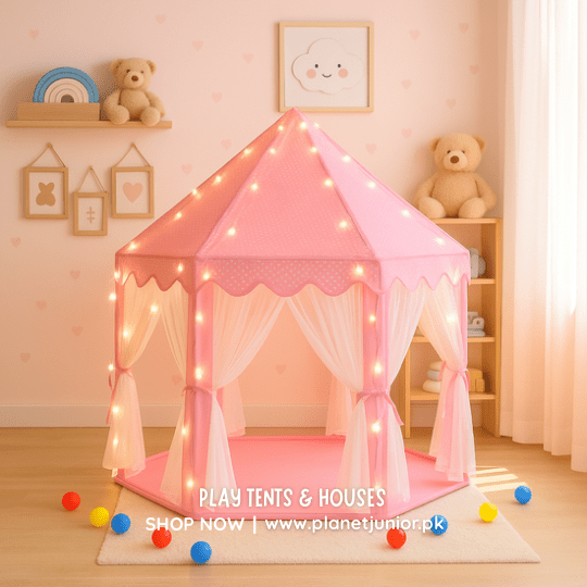 Castle Shaped Cute Princess Tent House β Royal Play Castle for Kids ππ°β¨ - Image 2