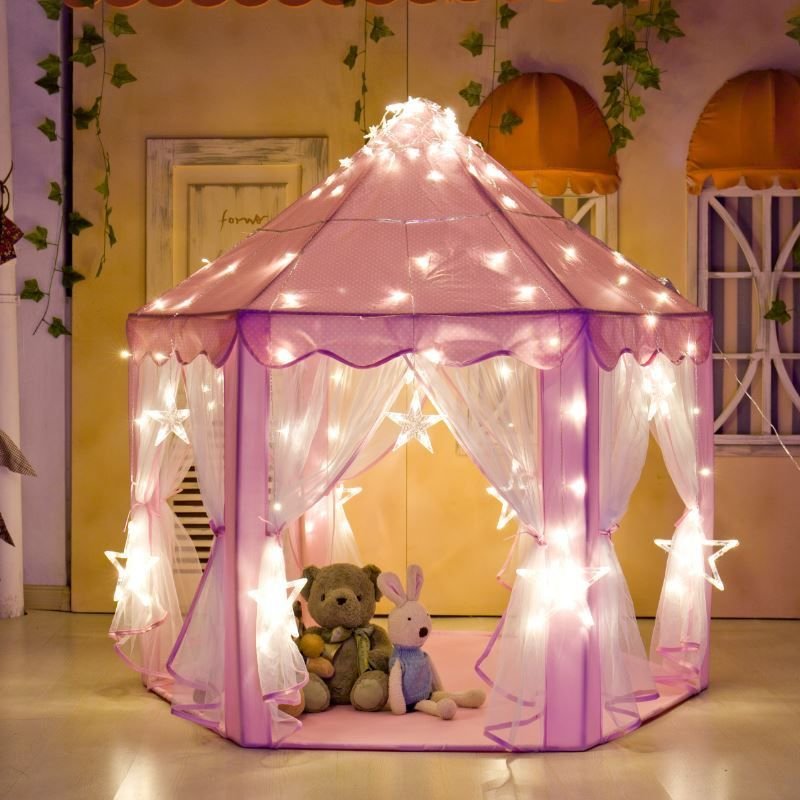Castle Shaped Cute Princess Tent House β Royal Play Castle for Kids ππ°β¨ - Image 4