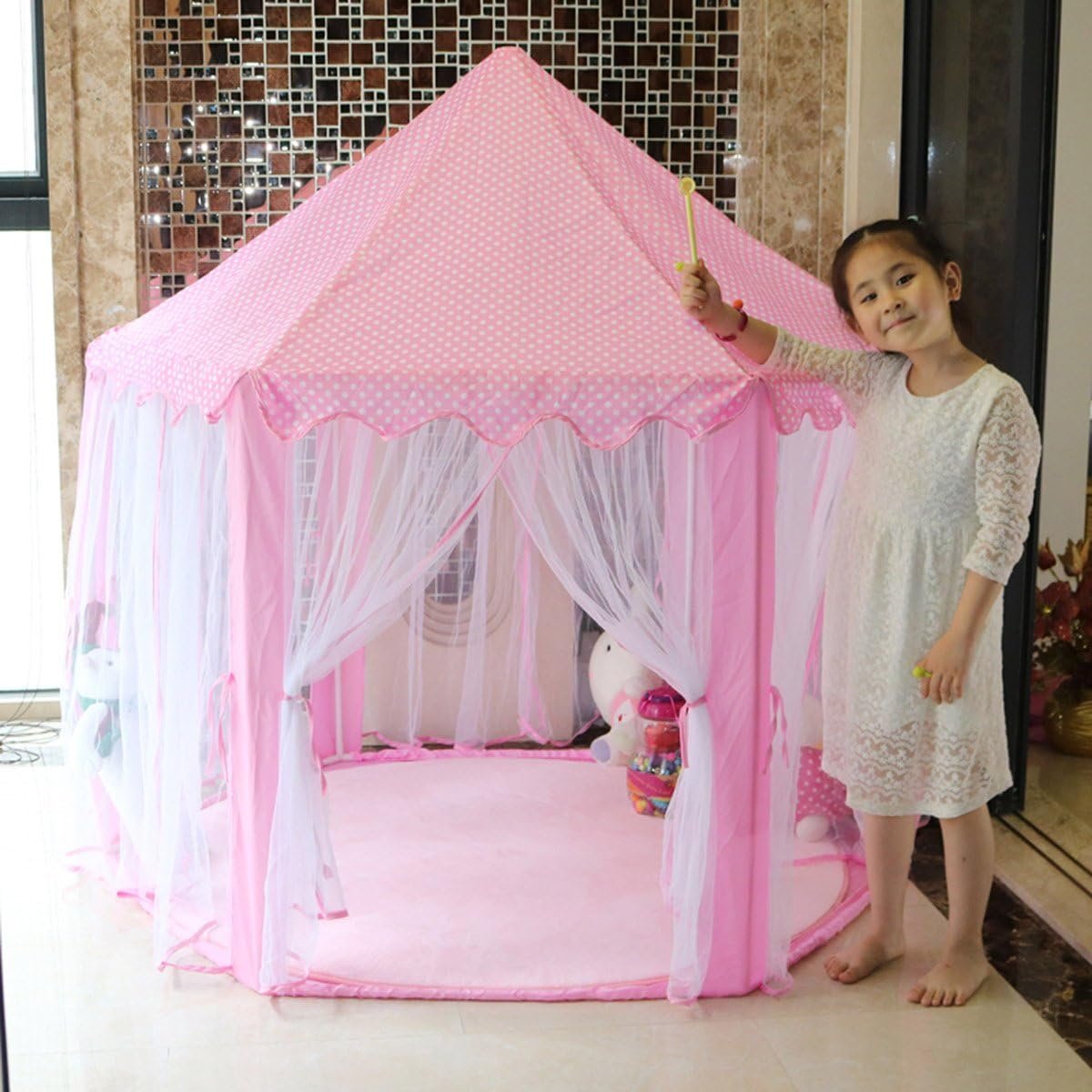 Castle Shaped Cute Princess Tent House β Royal Play Castle for Kids ππ°β¨ - Image 3