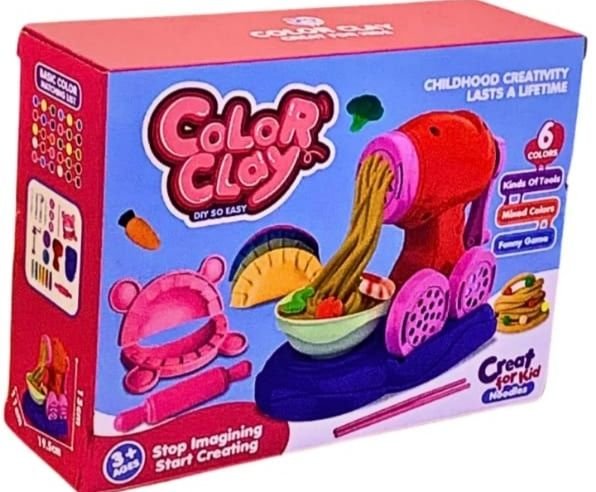 Color Clay Noodles Maker Playdough Machine With 6 Colors - Image 4