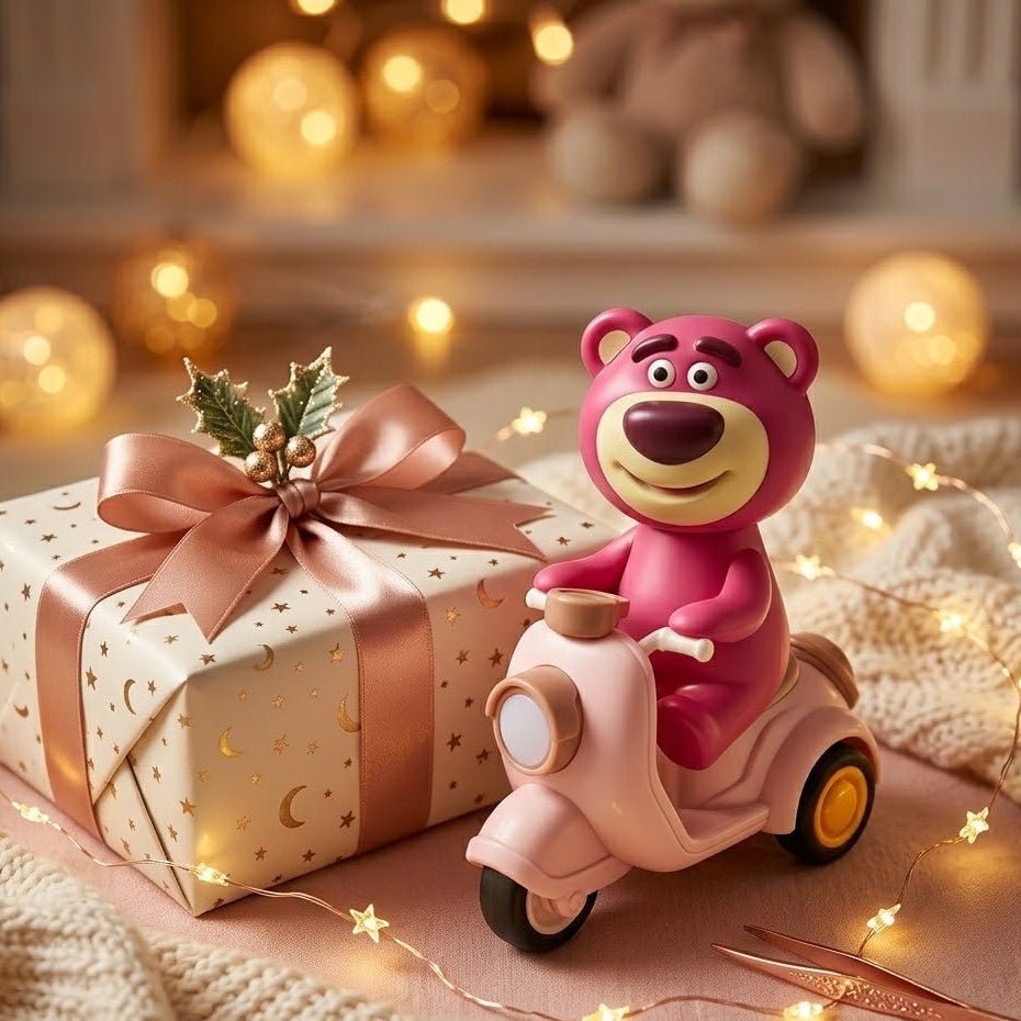 Cute Bear Push Scooter – Friction Powered Ride-On Mini Car - Image 3