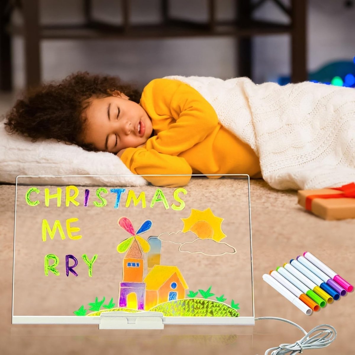 DIY LED Acrylic Writing Board Lamp – Creative Glow Board - Image 3