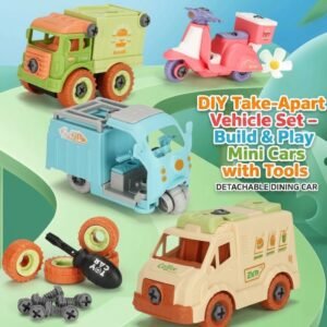 DIY Take-Apart Vehicle Set – Build & Play Mini Cars with Tools