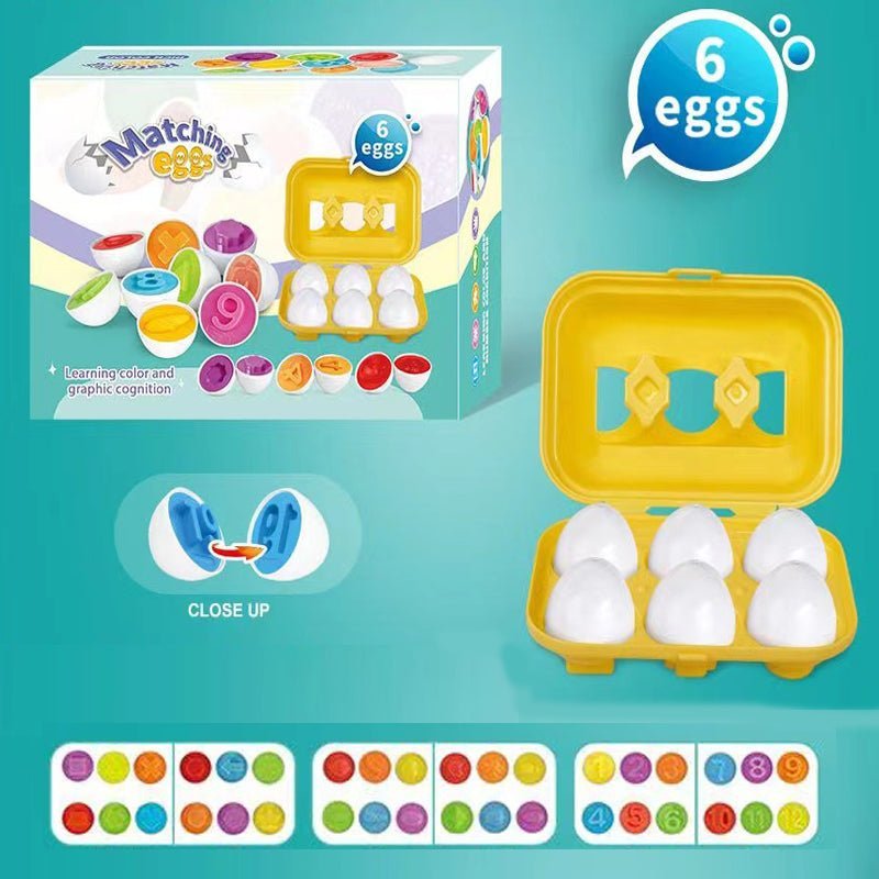 Educational Shape Matching Eggs – 6 Shapes Learning Set for Toddlers - Image 3