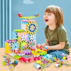 Electric Gear Spinning STEM Building Blocks